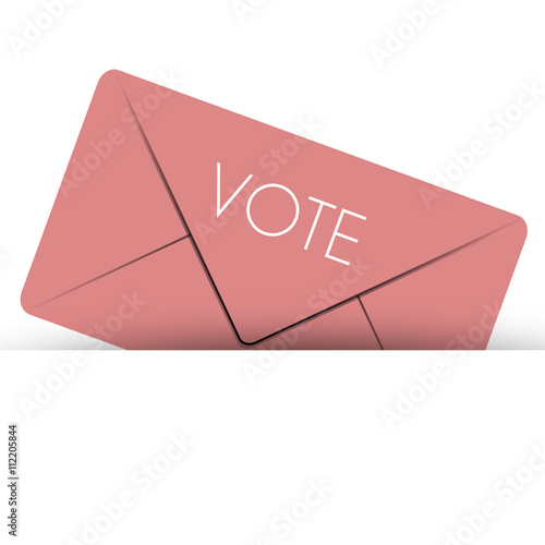 Enveloppe Rose Vote