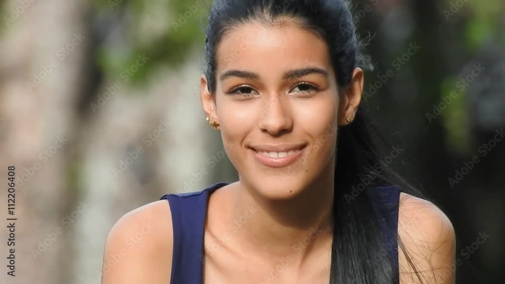 Beautiful Female Teen Smiling Beautiful Female Teen Smiling