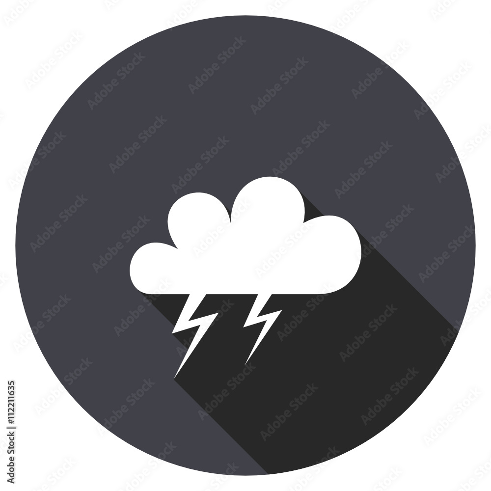 Gray circle flat design vector icon Gray circle flat design vector icon