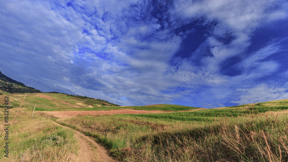 Sicilian Spring Hills Landscape Sicilian Spring Hills Landscape