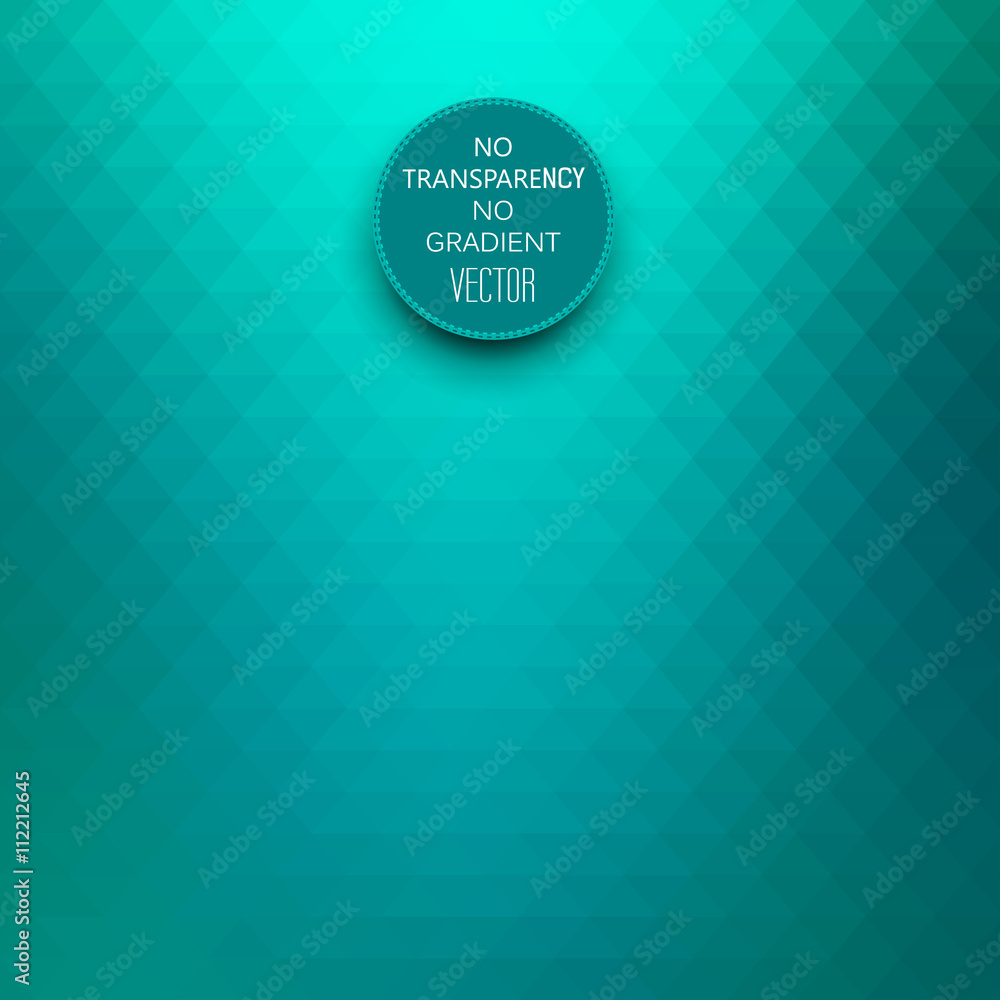Abstract gradient art, turquoise geometric background. Stock Vector
