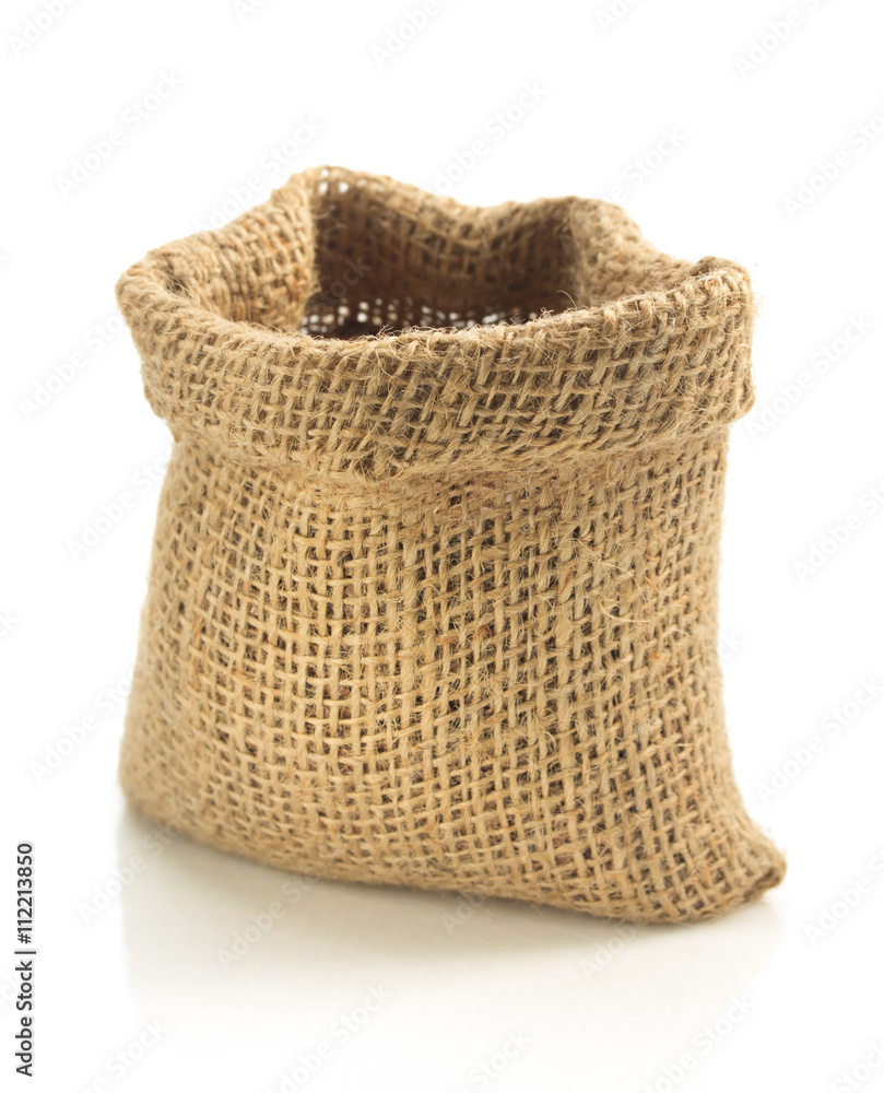 empty sack bag isolated on white empty sack bag isolated on white