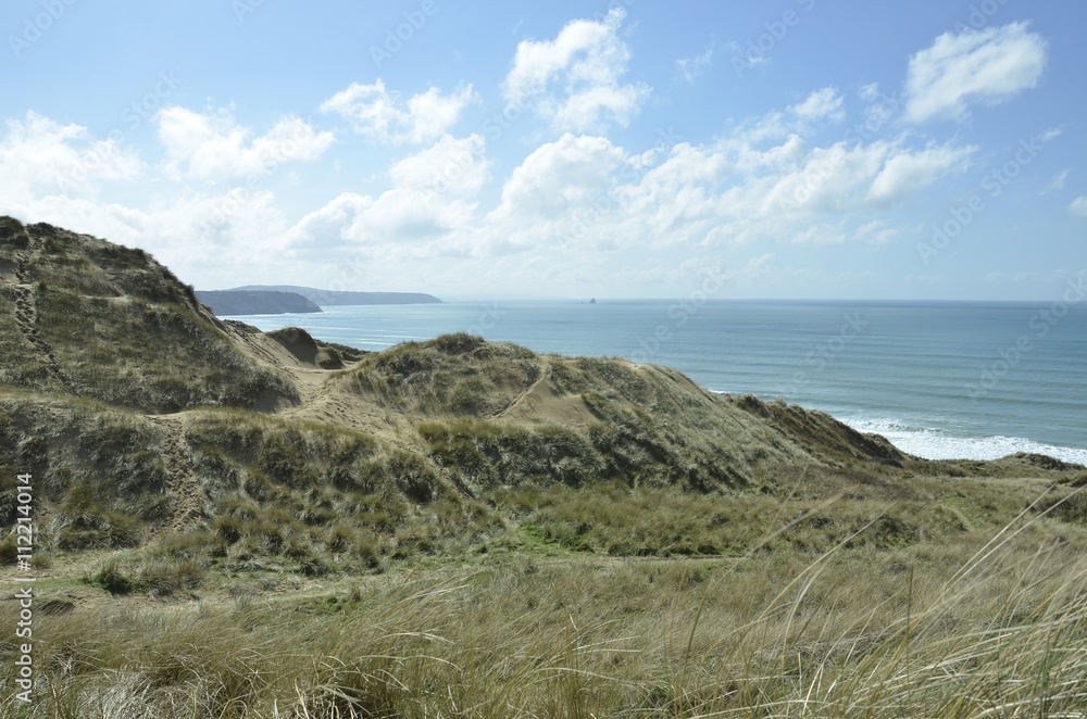 Perran sands beach view