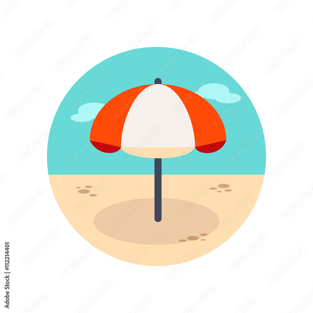 Beach Parasol icon. Summer. Vacation