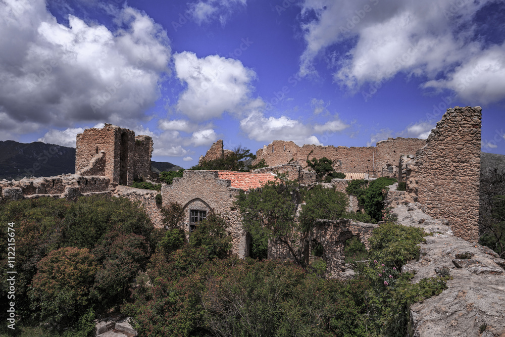 Medieval Castle Castellaccio near Monreale, Sicily