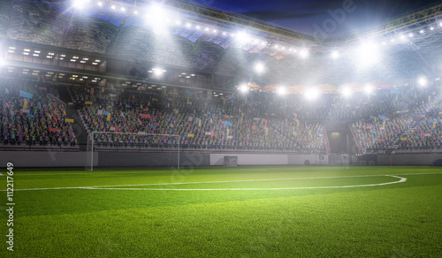 Football stadium in lights © Sergey Nivens