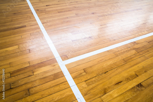 wooden floor basketball court