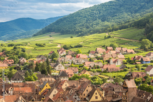 Tableau sur toile Riquewihr Alsace France