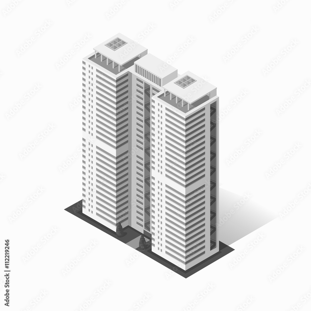 Skyscrapers House Building Icon Skyscrapers House Building Icon