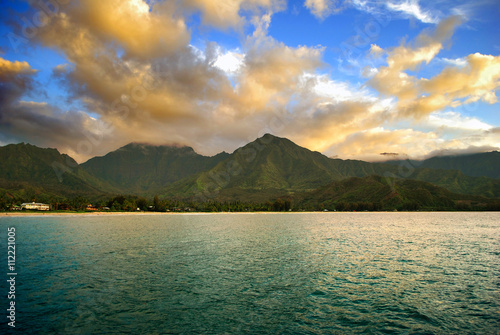 Hanalei Bay at sunset