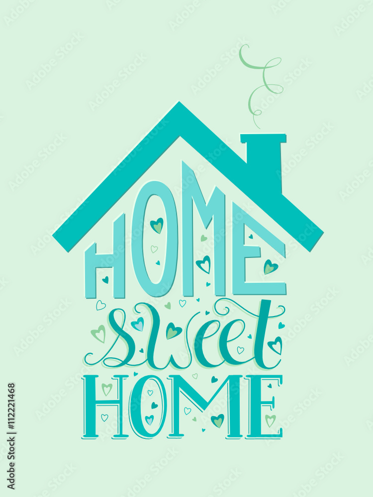 HOME SWEET HOME Vector Lettering