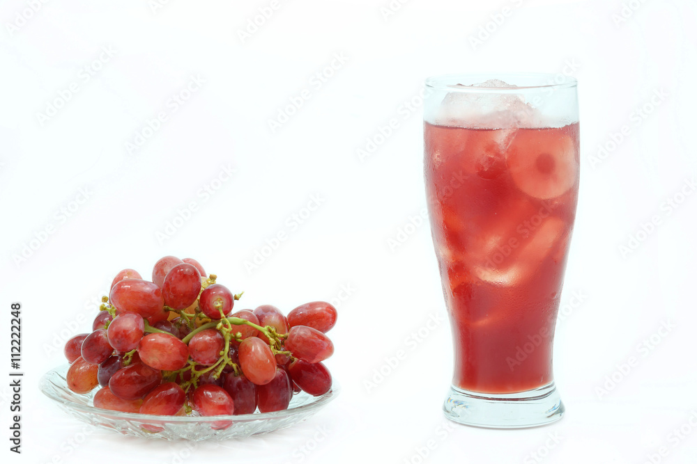 Grape juice and bunch of grapes. Grape juice and bunch of grapes.