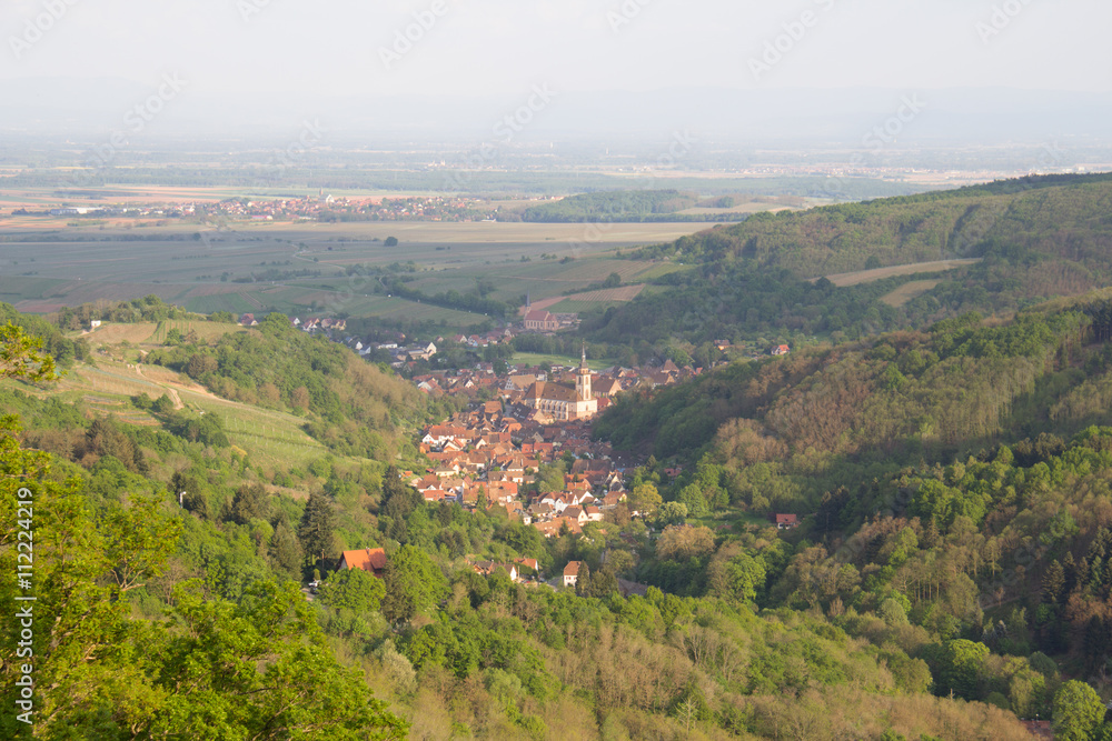 Village d'Andlau Alsace Vosges
