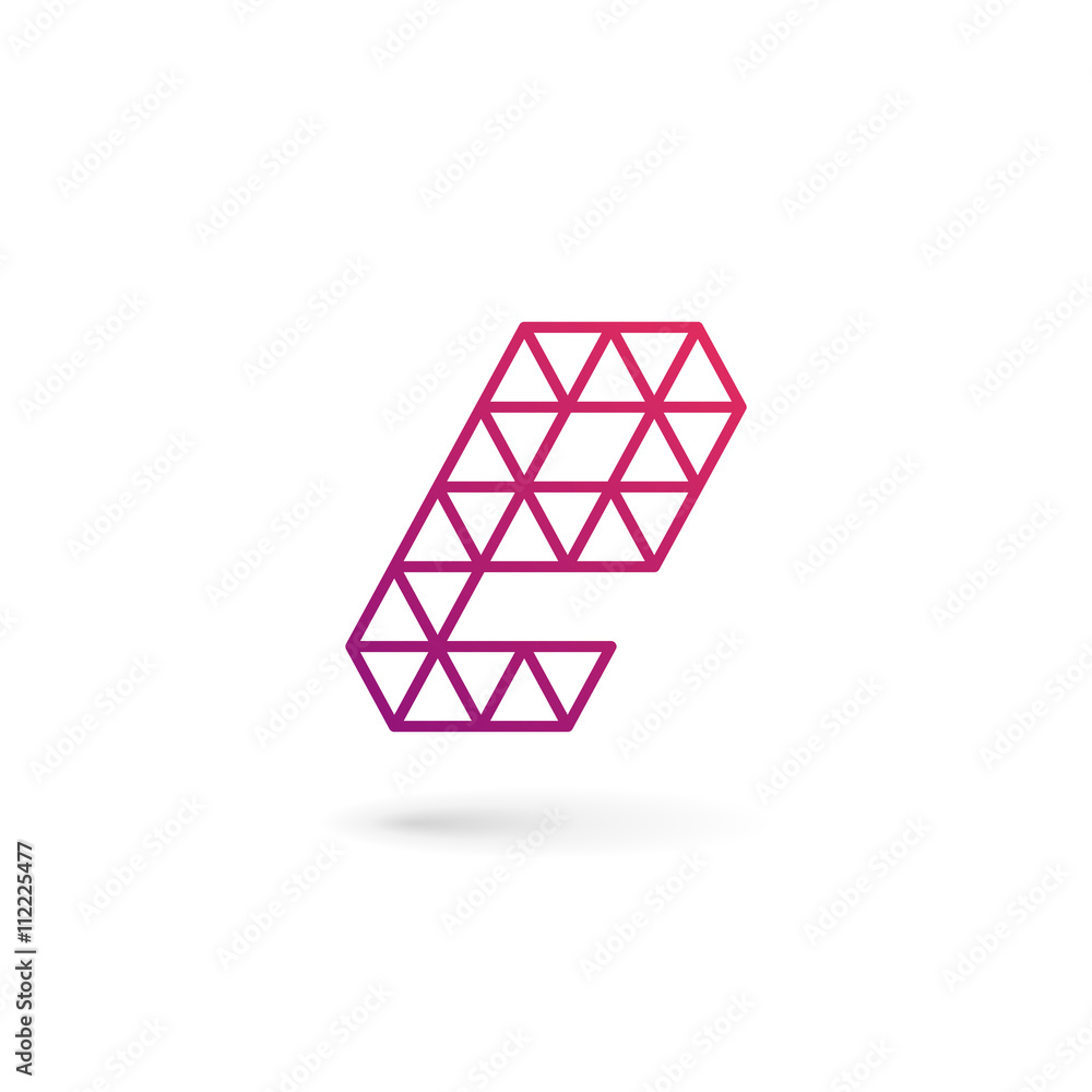 Letter E logo icon design template elements