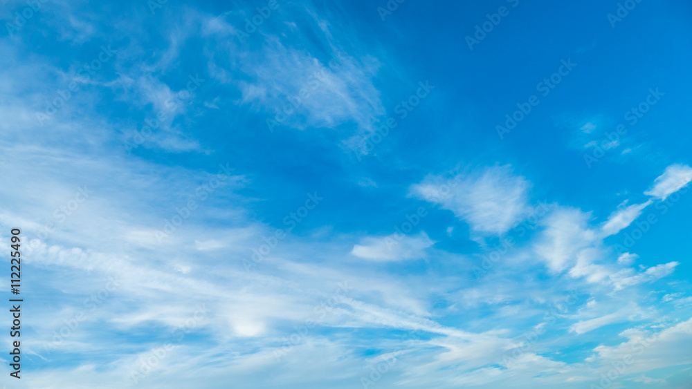 white clouds and summer blue sky.beautiful fantastic blue sky