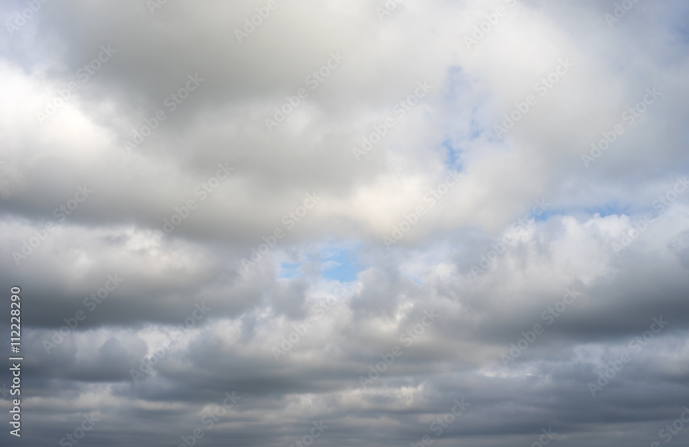 Clouds / large clouds and a little blue sky