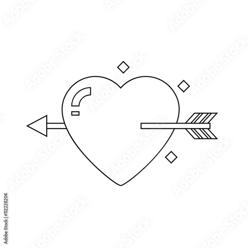 Heart Pierced with Arrow Icon
