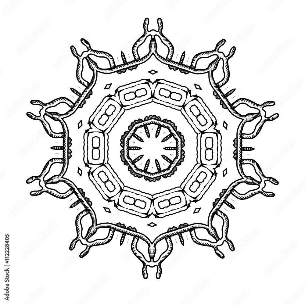 Fototapeta premium Vector circular ornament. Mandala design.