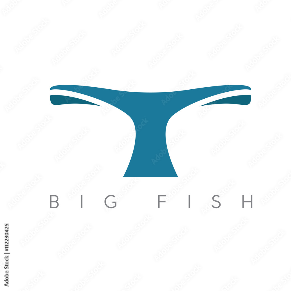 abstract vector design template of whale tail abstract vector design template of whale tail