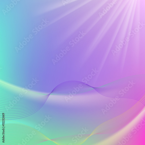 Abstract Colorful Blurred Background. Abstract Wave Pattern
