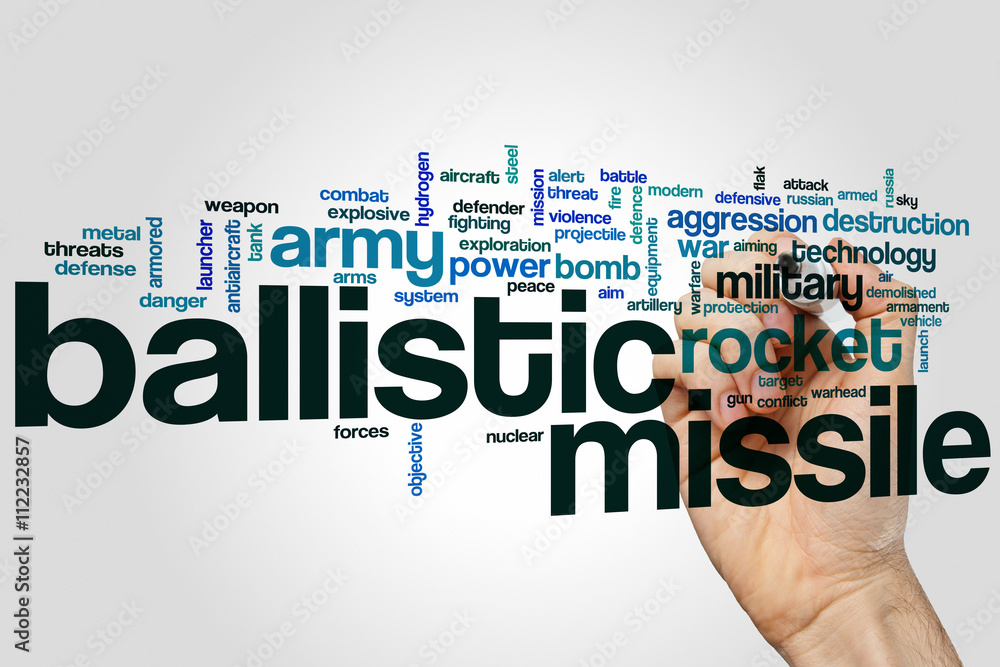 Ballistic missile word cloud Ballistic missile word cloud