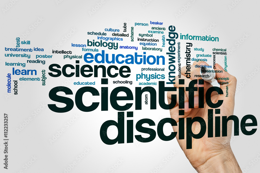 Scientific discipline word cloud Scientific discipline word cloud