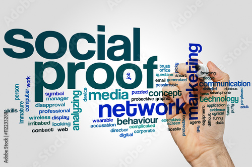 Social proof word cloud photo