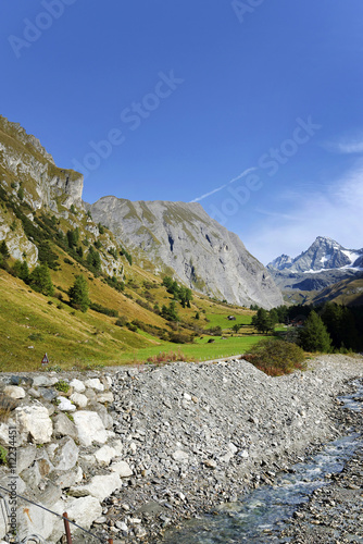 The Grossglockner, the highest mountain of Austria and the highest mountain in the Alps seen from the south, Luckneralm, Austria, Europe photo