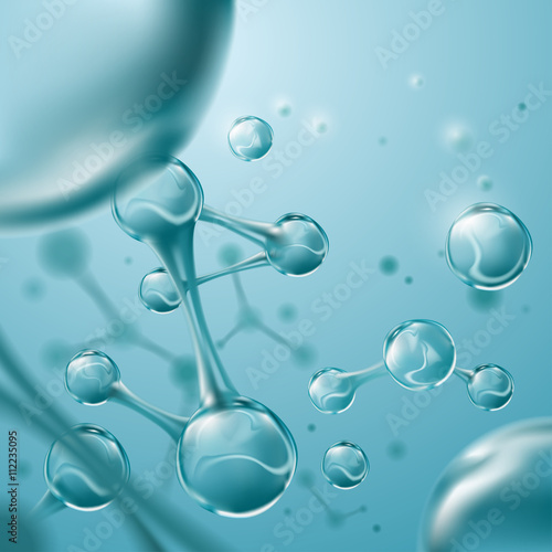 Molecules background illustration