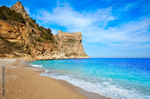 Cala del Moraig beach in Benitatxell of Alicante © lunamarina