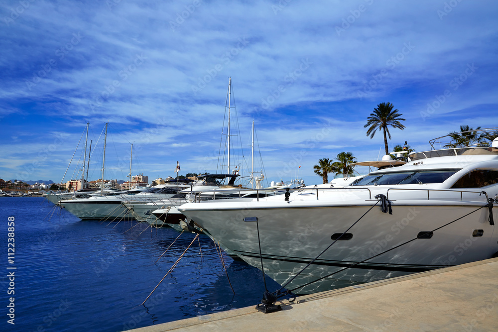 Fototapeta premium Denia port Marina in Mediterranean Spain