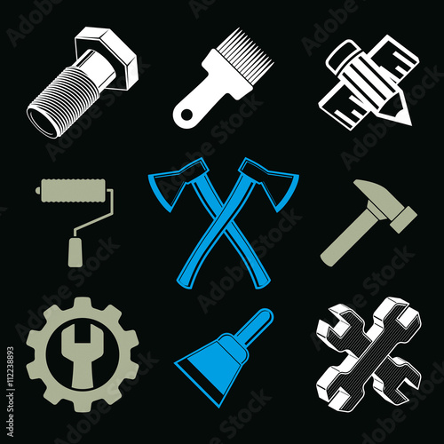 Work tools collection, vect...