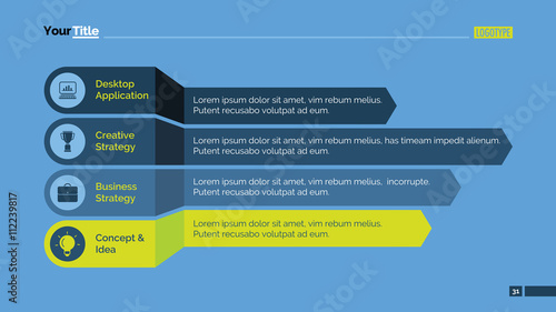 Horizontal Bar Chart Slide Template