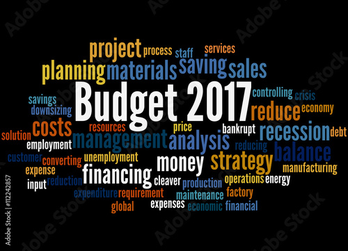 Budget 2017  word cloud concept 9
