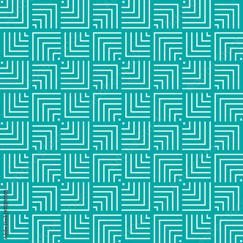 Graphic simple ornamental tile, vector repeated pattern made usi