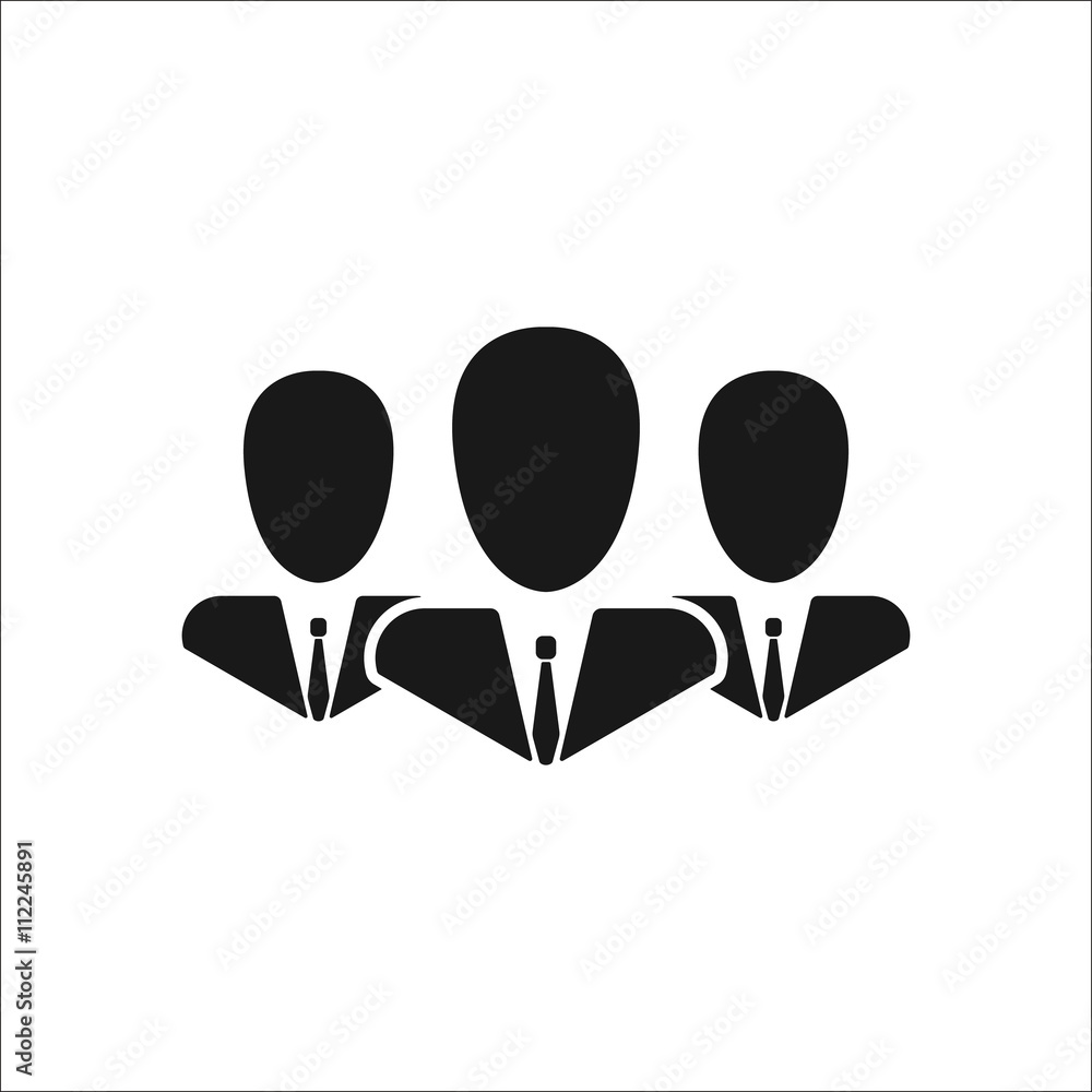 Obraz premium People icon. Vector sign Eps 10