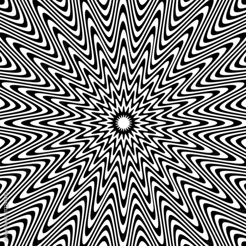 Hypnotic Fascinating Abstract Image.Vector Illustration.