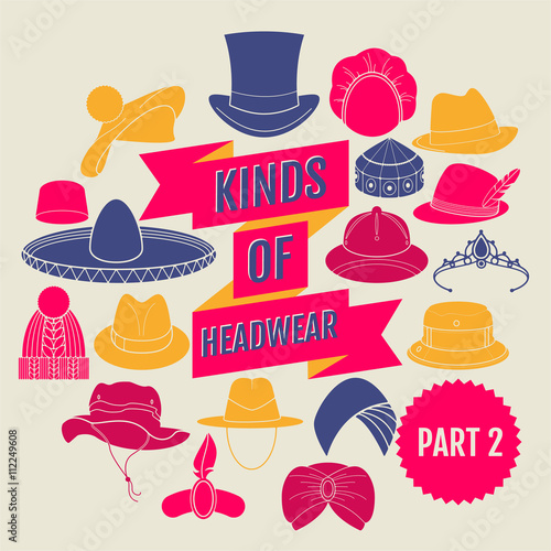 Kinds of headwear. Part 2