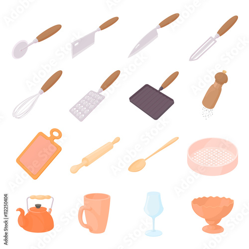 Cookware icons set