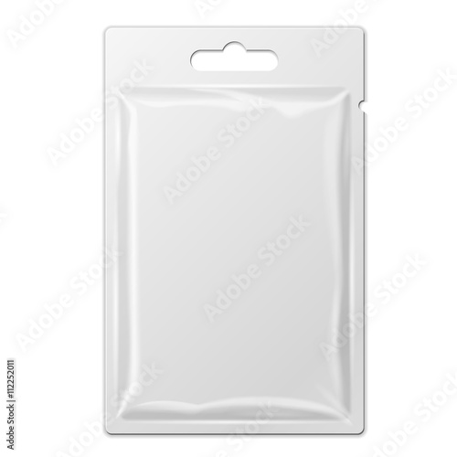 Fotografija White Product Package Box Blister With Hang Slot