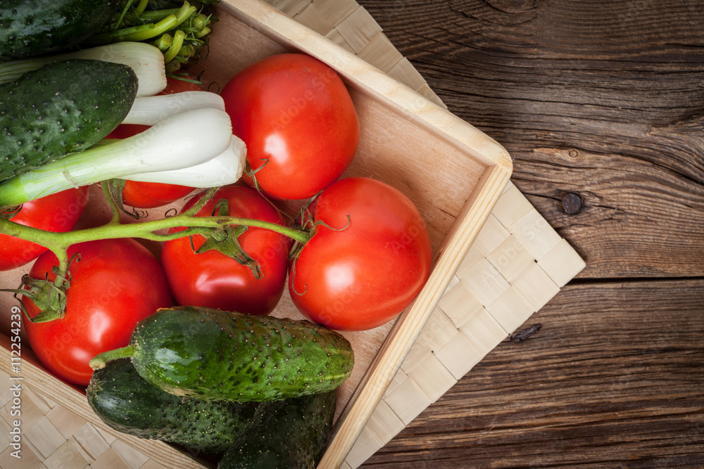 Fresh vegetables from the home garden. Fresh vegetables from the home garden.