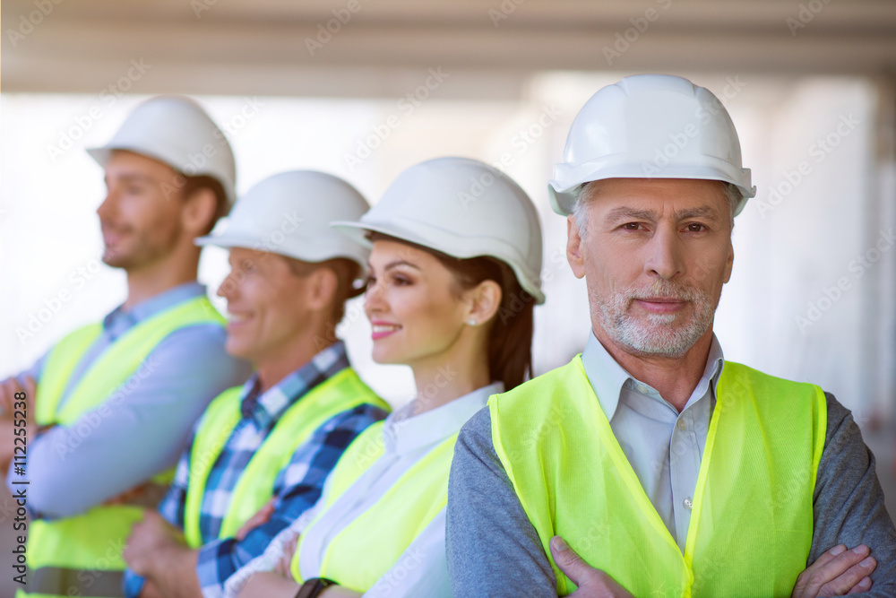 Construction workers. Best team Construction workers. Best team