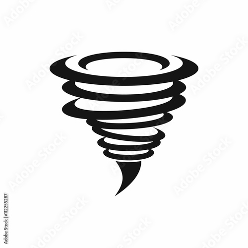 Tornado icon, simple style