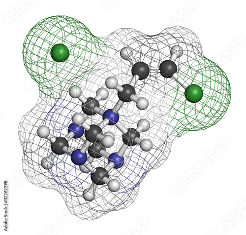 Quaternium-15 surfactant and preservative molecule (formaldehyde releaser). photo