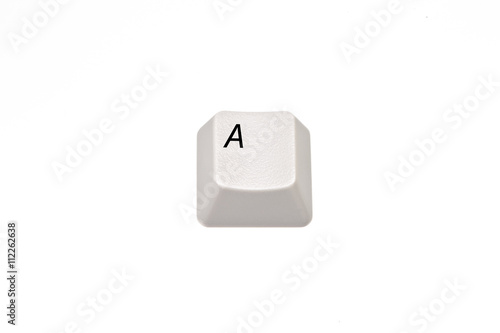 Tilted keyboard key - letter A