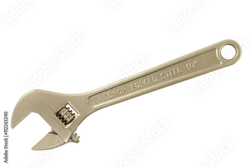 10 inch drop forged steel crescent wrench.