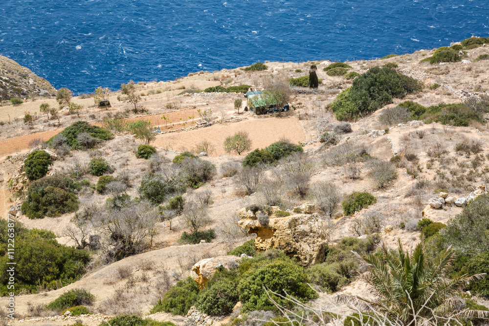 Rocky cliff, Malta