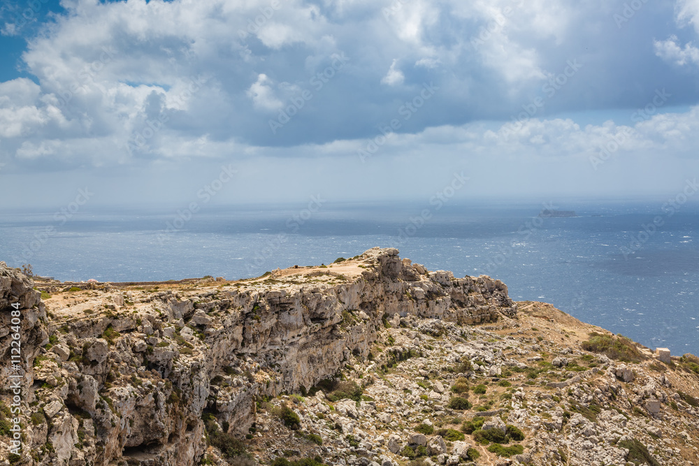Rocky cliff, Malta