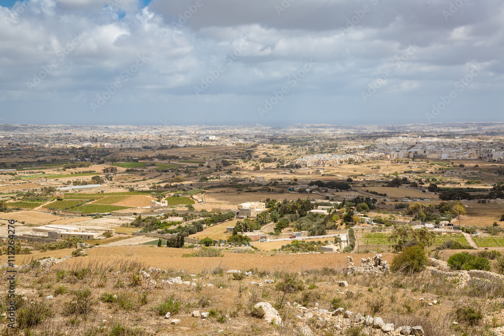 View of the Maltese countryside