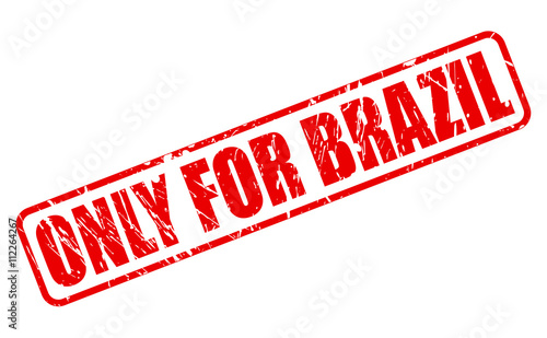 ONLY FOR BRAZIL red stamp text